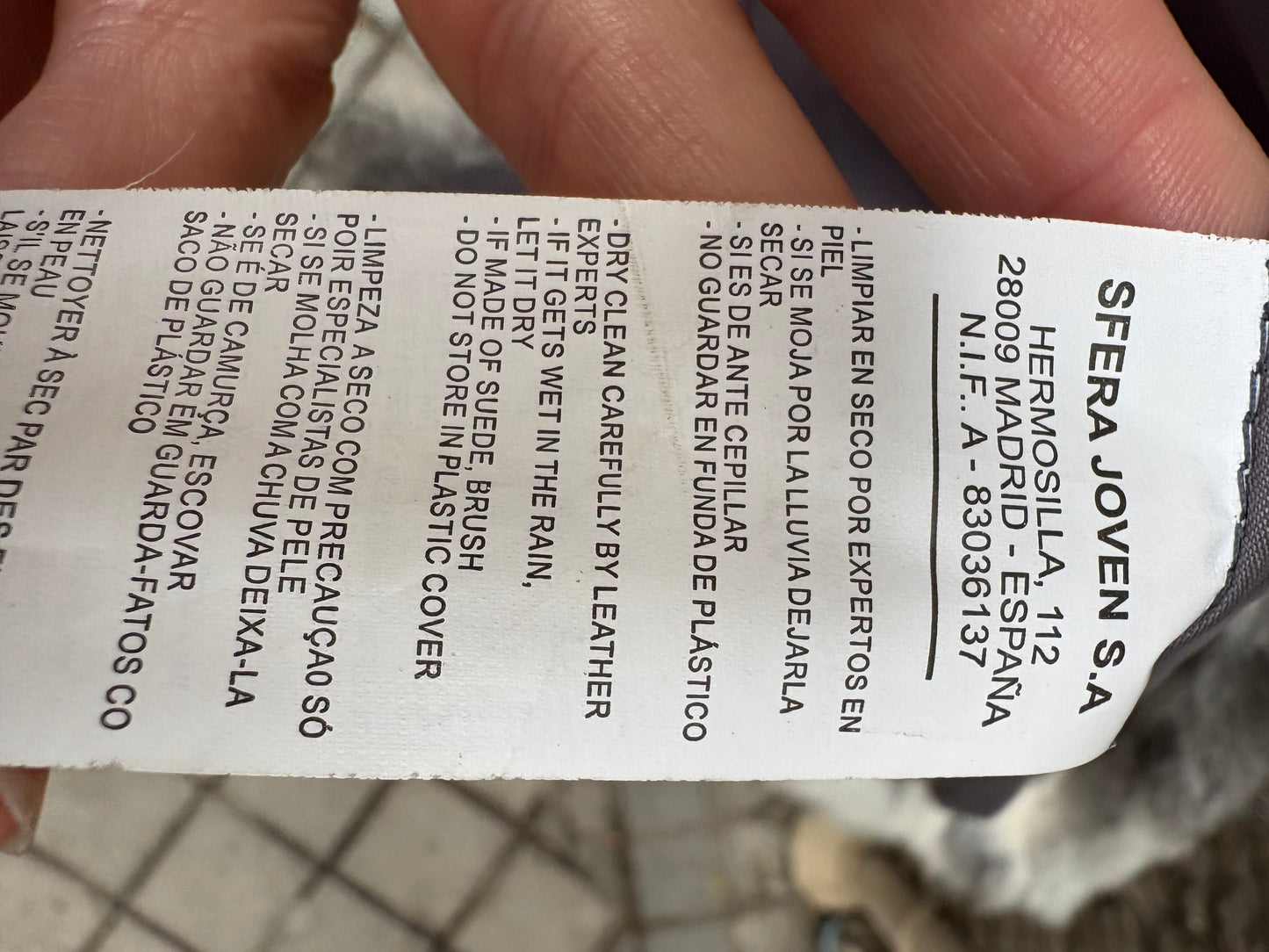 SFERA. Abrigo pelo natural