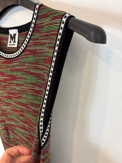 MISSONI. Vestido entallado abertura espalda. T 38 (XS)