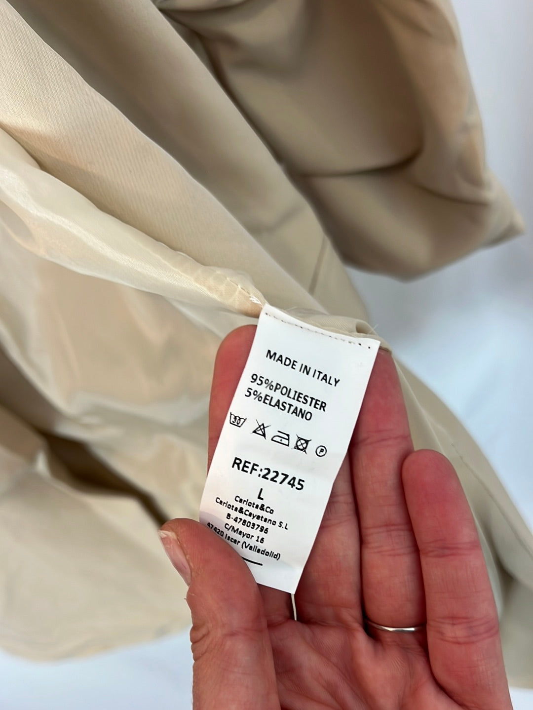 CARLOTA &amp;CO. Tl beige fluid blazer