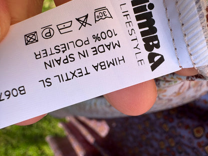 HIMBA. Vestido largo estampado abertura