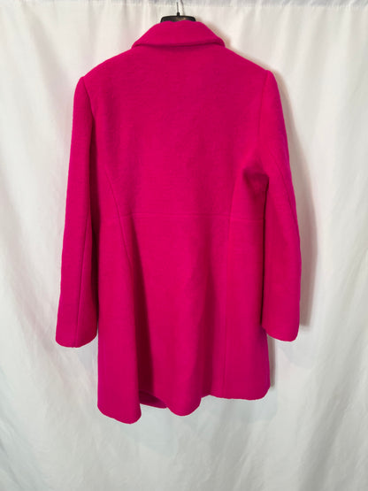 VILAGALLO. Abrigo lana fucsia. T 40