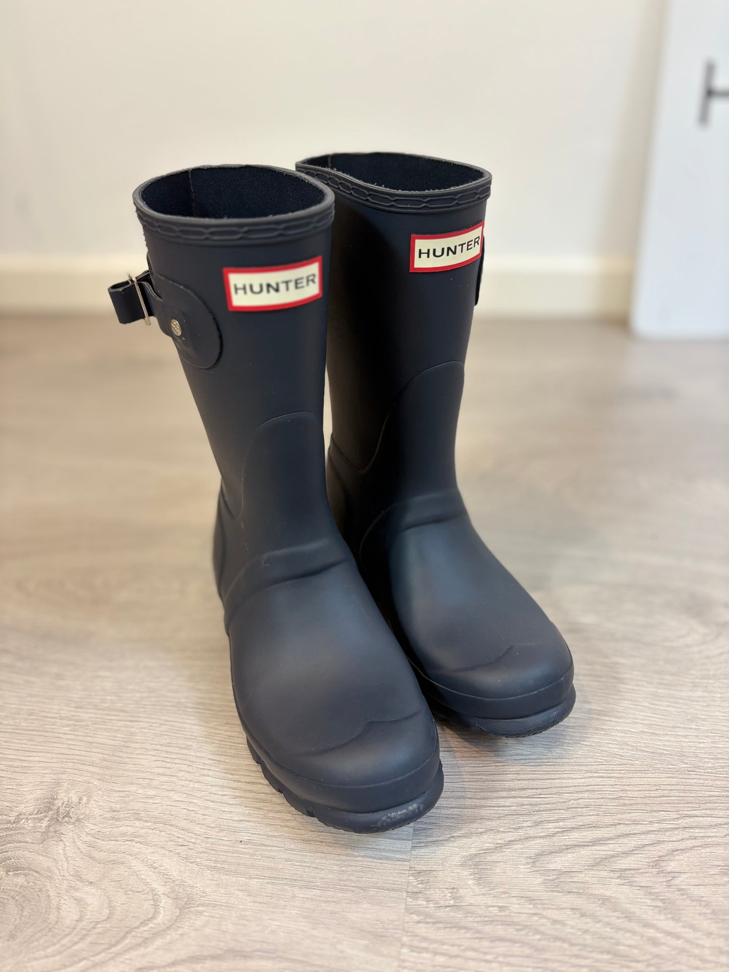 HUNTER. Botas azules media caña