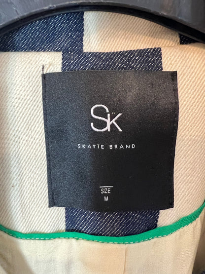 SKATÏE BRAND. Blazer recta rayas azules. T M