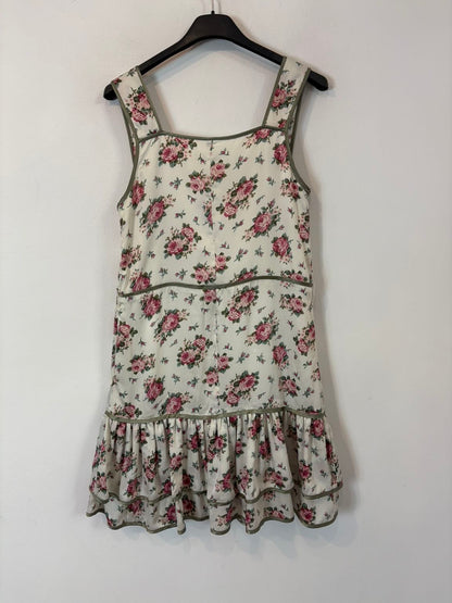 BDBA. Vestido corto seda estampado