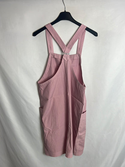 ZARA. Textured pink dungarees. Size 36