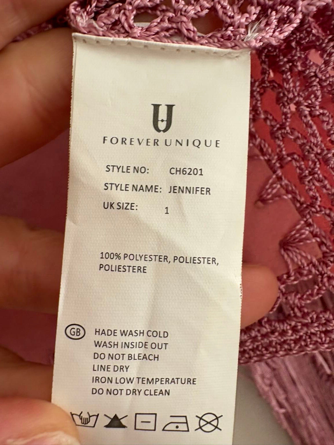 FOREVER UNIQUE. Chaqueta corta flecos