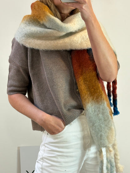 MANTAS EZCARAY. Bufanda mohair colores