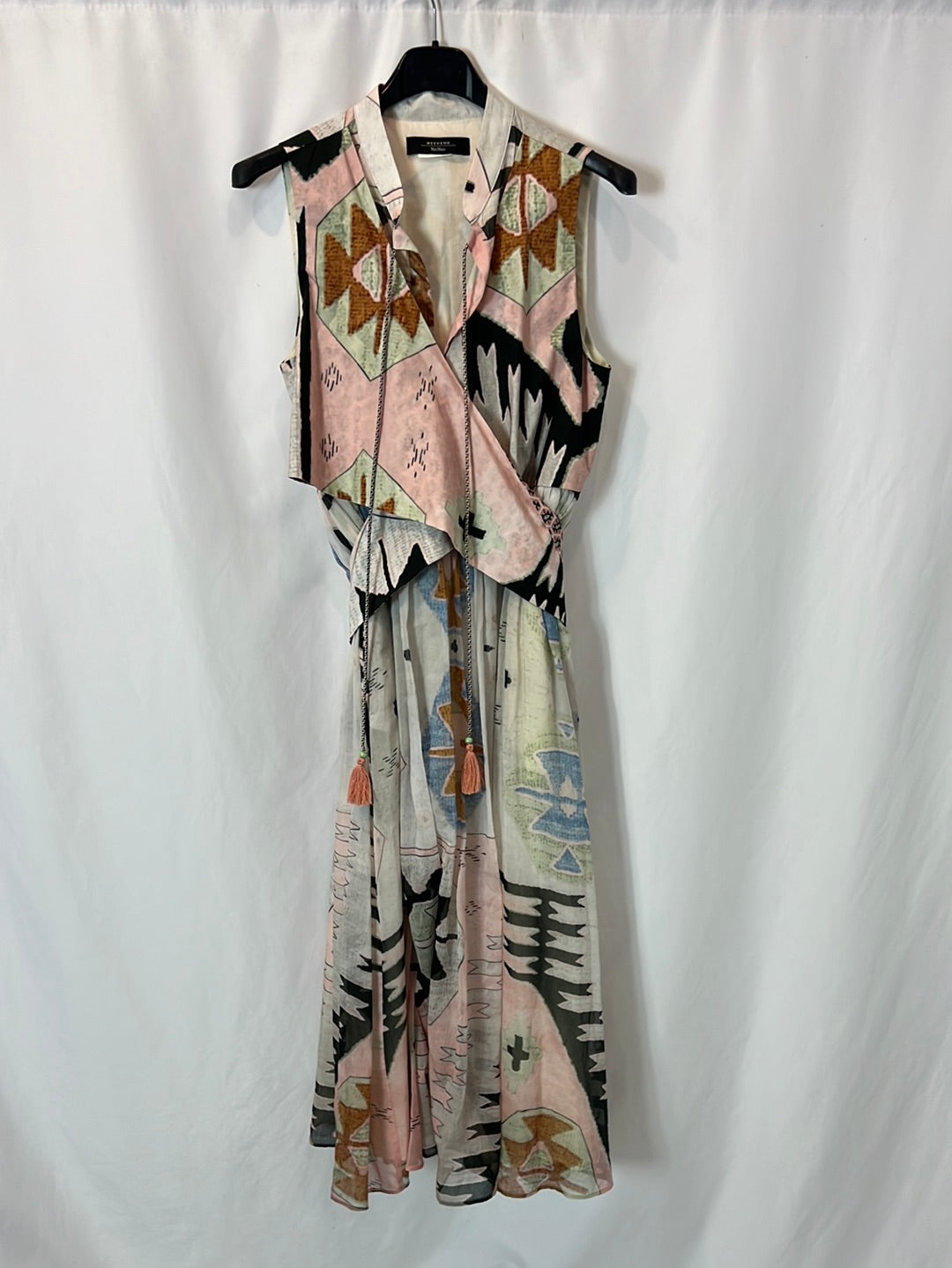 WEEKEND MAxMARA. Double-textured midi dress. TS