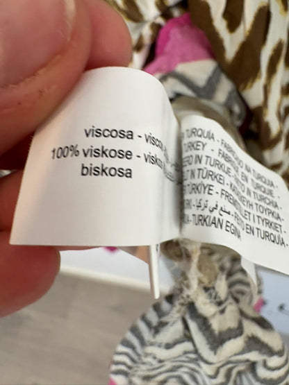 ZARA. Falda larga estampada vuelo
