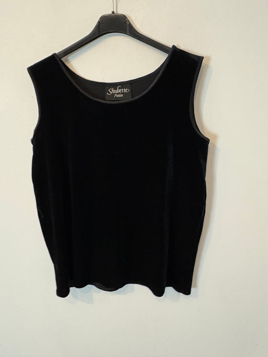 OTRAS. Top terciopelo negro