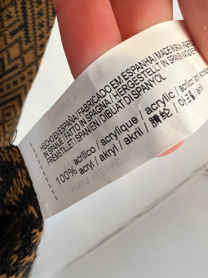 STRADIVARIUS. Kimono punto estampado geométrico. T M