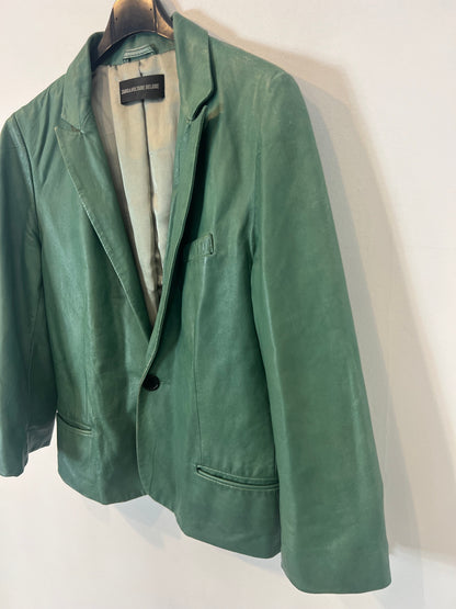 ZADIG & VOLTAIRE. Chaqueta verde piel. T M (tara)
