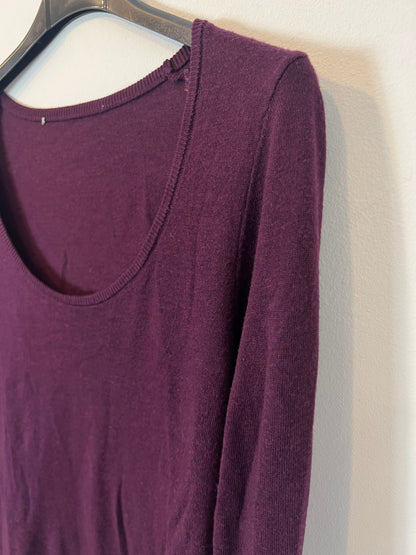 OTRAS. Top punto burdeos textura suave. T XS/S