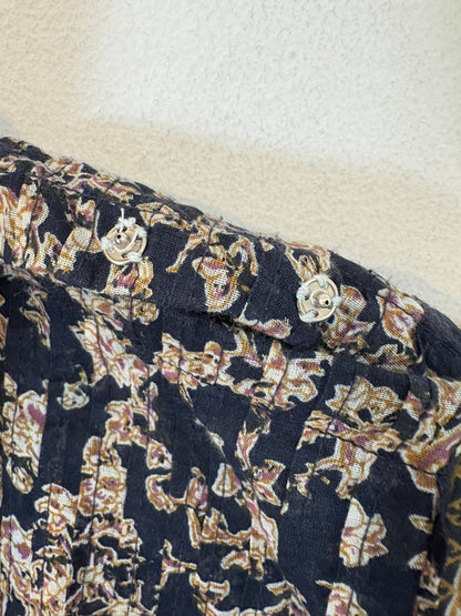 ISABEL MARANT ÉTOILE. Blusa estampada detalles. T 34 (S)