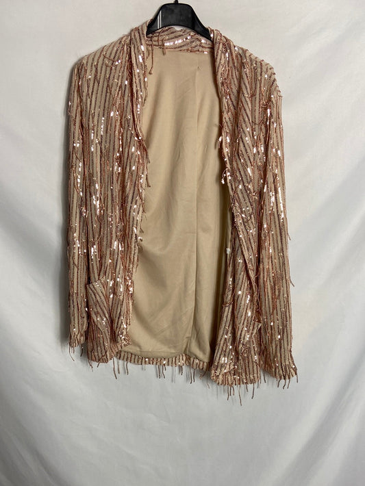 OTRAS. Chaqueta beige lentejuelas T. U (M)