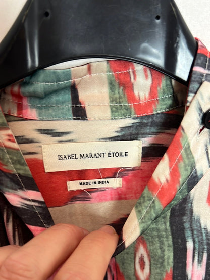 ISABEL MARANT ÉTOILE. Blusa colores botonadura lateral. T 34
