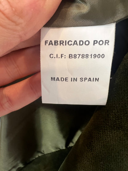 BYAN. Blazer cuadros lana con detalles en terciopelo. T S