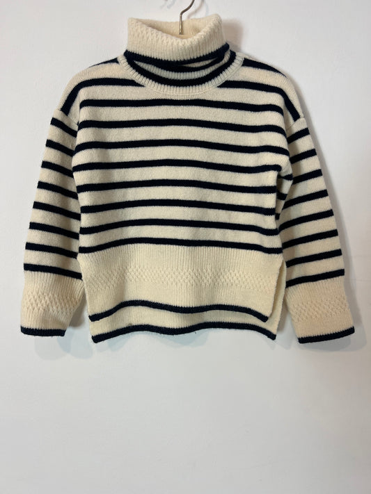 ABEL&LULA. Jersey rayas cuello alto  T.5 años