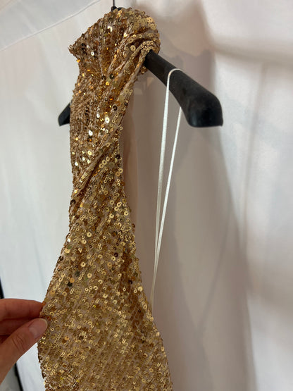 ZARA. Gold sequin dress T.xs Hibuy market ZARA. Gold sequin dress T.xs Hibuy market