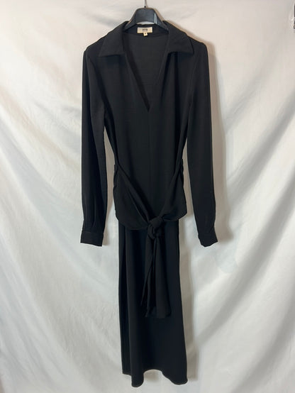 NAME THE BRAND. Black Ts bow dress