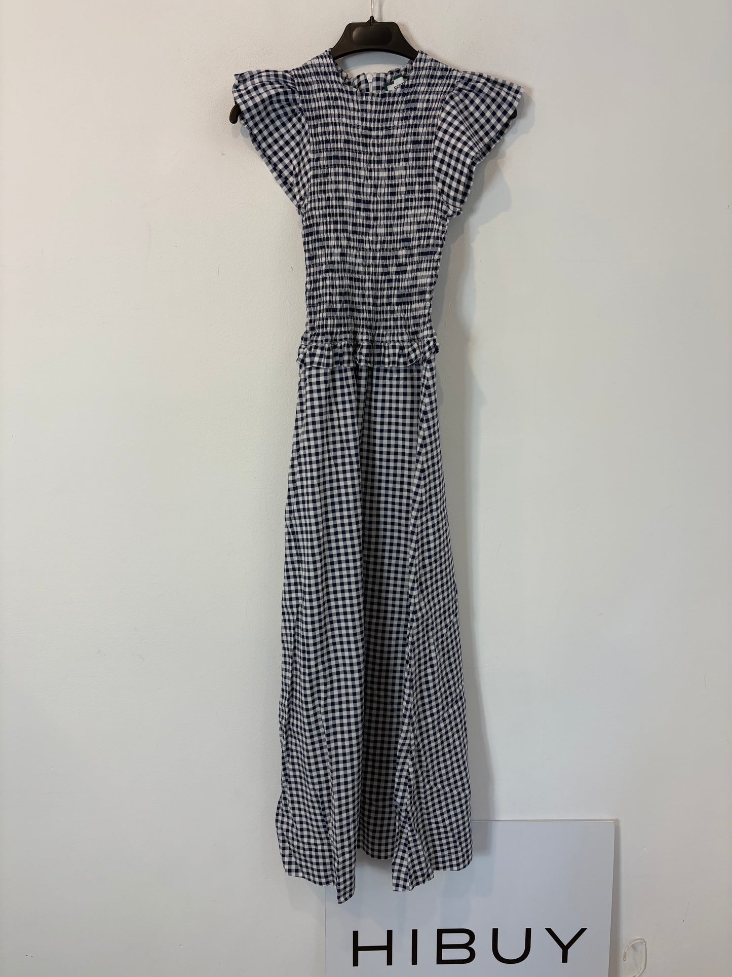 PIETRA. Vestido largo cuadros nido de abeja. T S