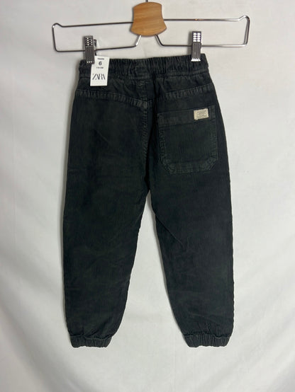 ZARA. Gray corduroy jogger pants. Size 6 years.