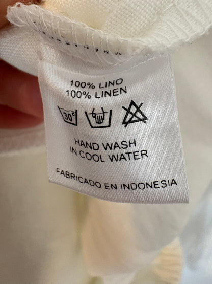 NOSS LABEL. Pantalón blanco lino