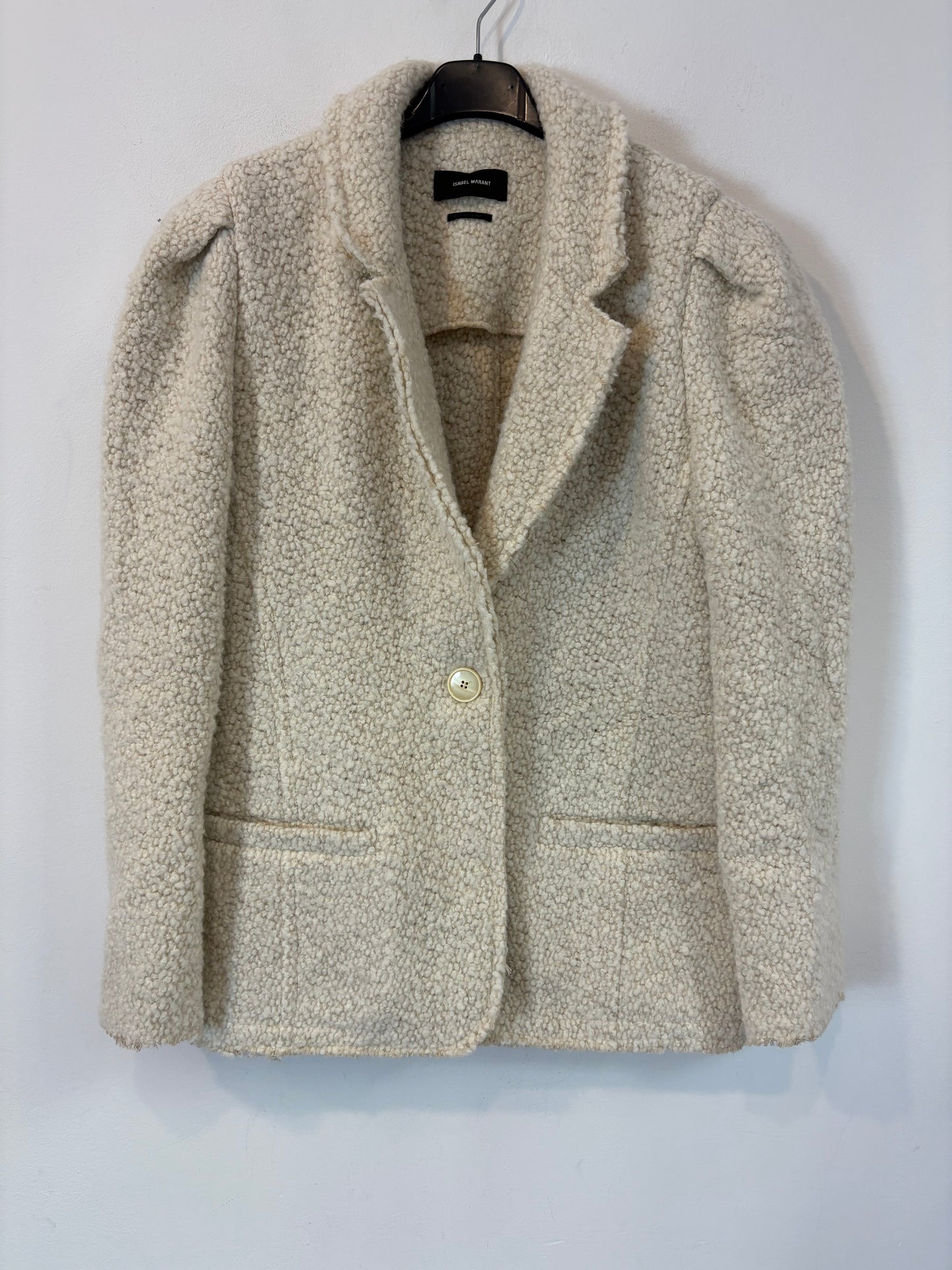 ISABEL  MARANT. Blazer borrego detalle manga