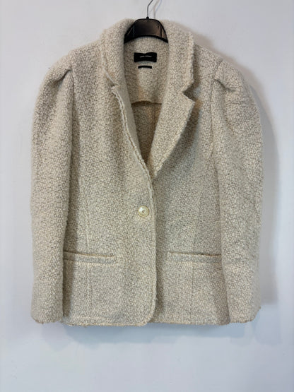 ISABEL  MARANT. Blazer borrego detalle manga