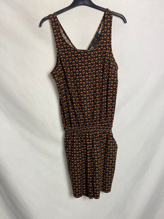 STRADIVARIUS. Printed knotted jumpsuit. TM 