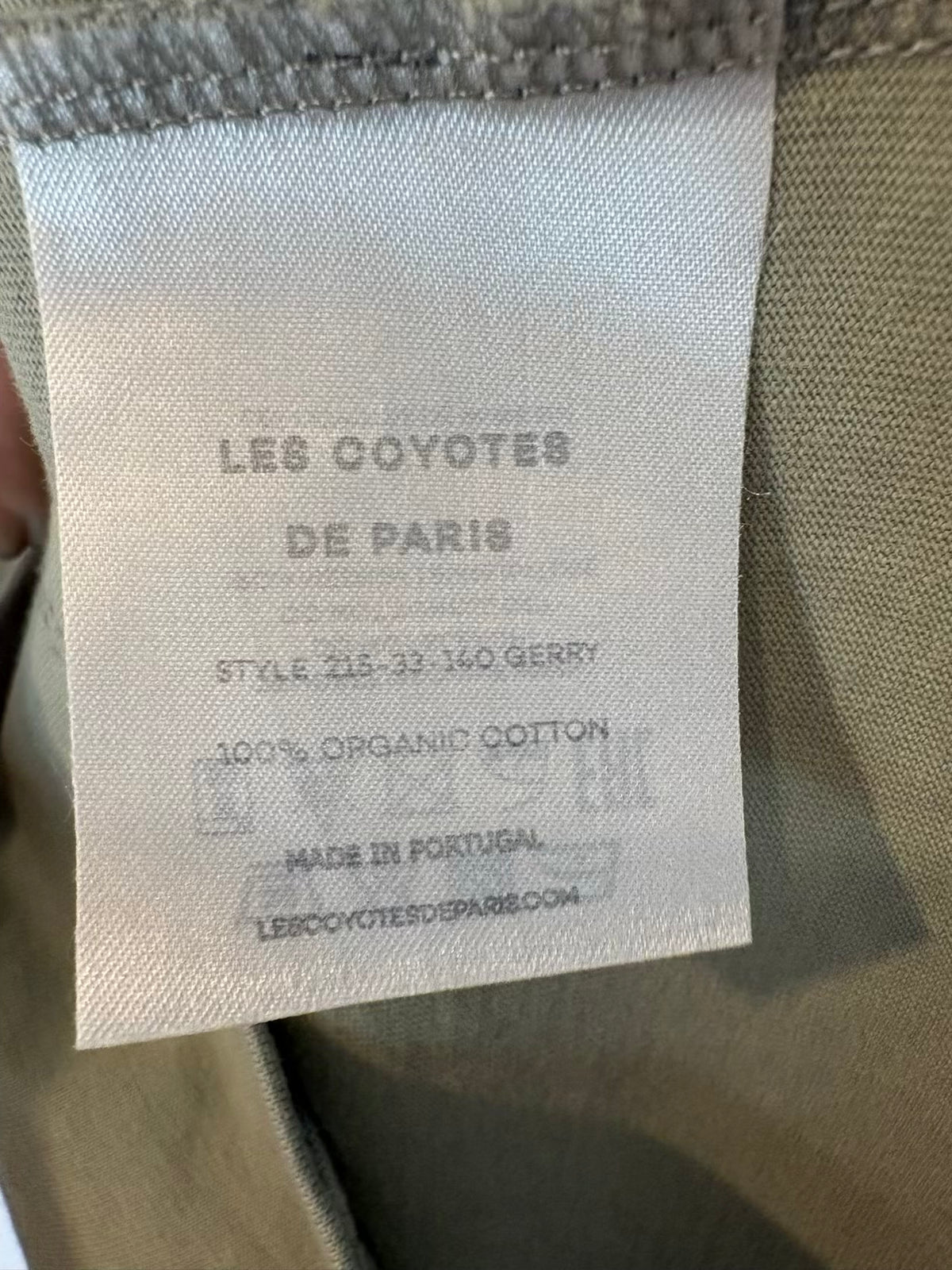 LES COYOTES DE PARIS. Vestido corto algodón hombreras