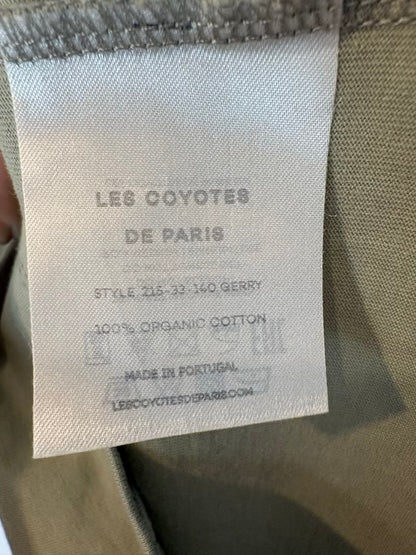 LES COYOTES DE PARIS. Vestido corto algodón hombreras