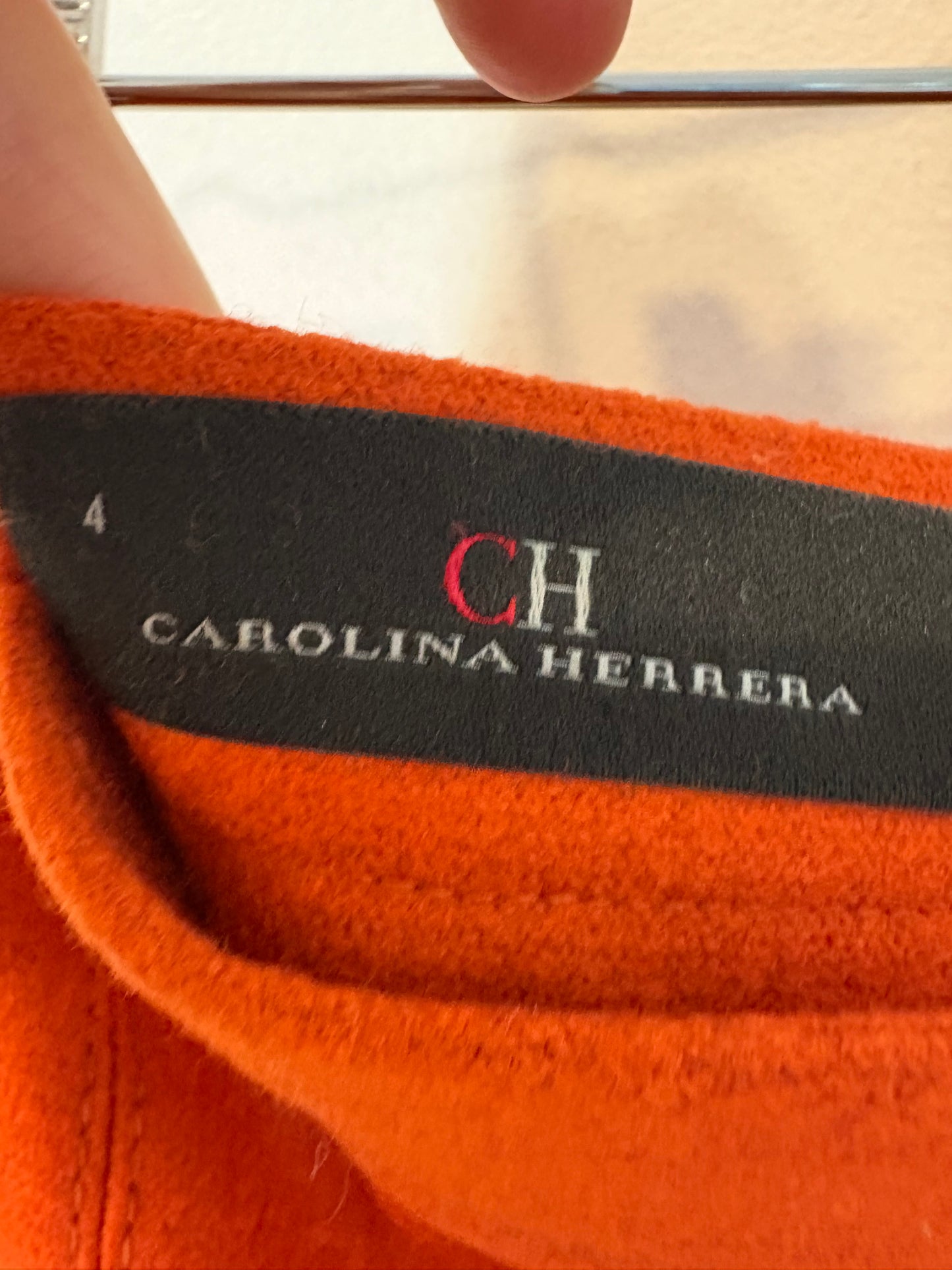 CAROLINA HERRERA. Falda corta lana caldero