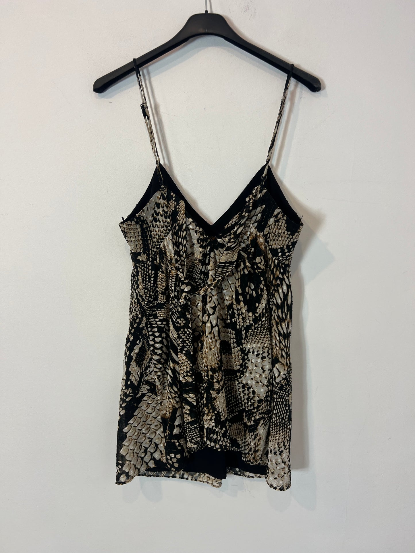 ZARA. Vestido corto animal print. T XS