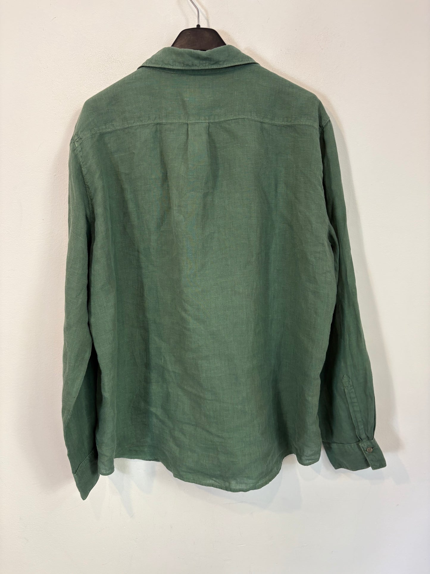 HARTFORD. Camisa verde lino