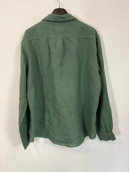 HARTFORD. Camisa verde lino