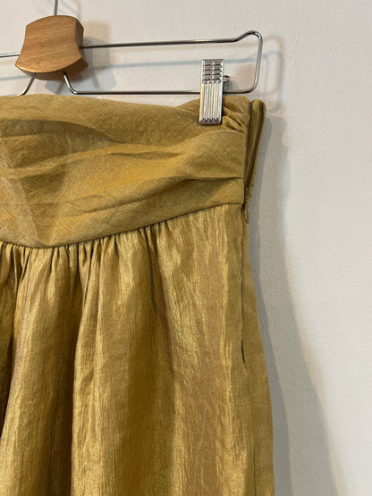 COOSY. Pantalón ancho dorado T.m (TARA)