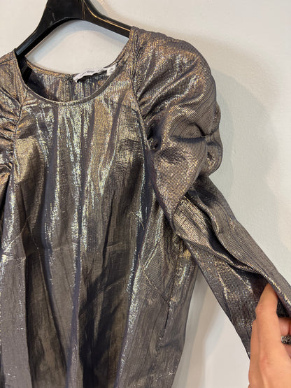 &OTHER STORIES. Blusa fluida plateada T.38