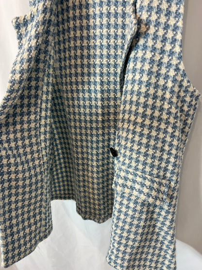 OTRAS. Chaleco pata de gallo bicolor. T S/M