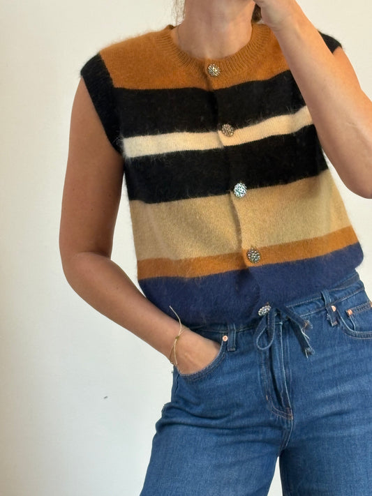 SEZANE. Geometric blend trousers T36