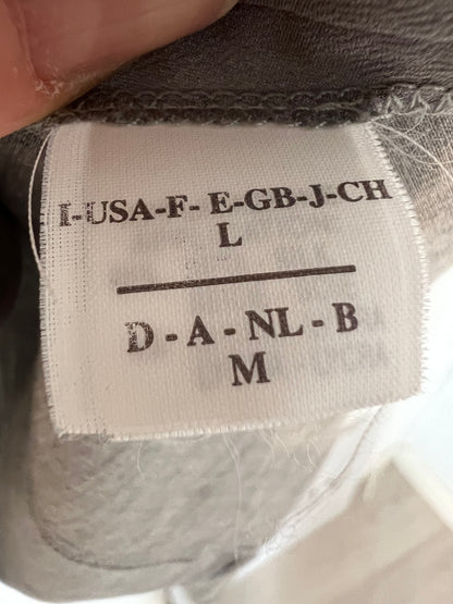 BRUNELLO CUCINELLI. Double-layered gray silk shirt. TM