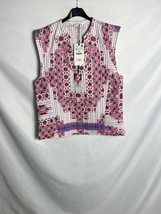 ZARA. Textured top in colors. TM