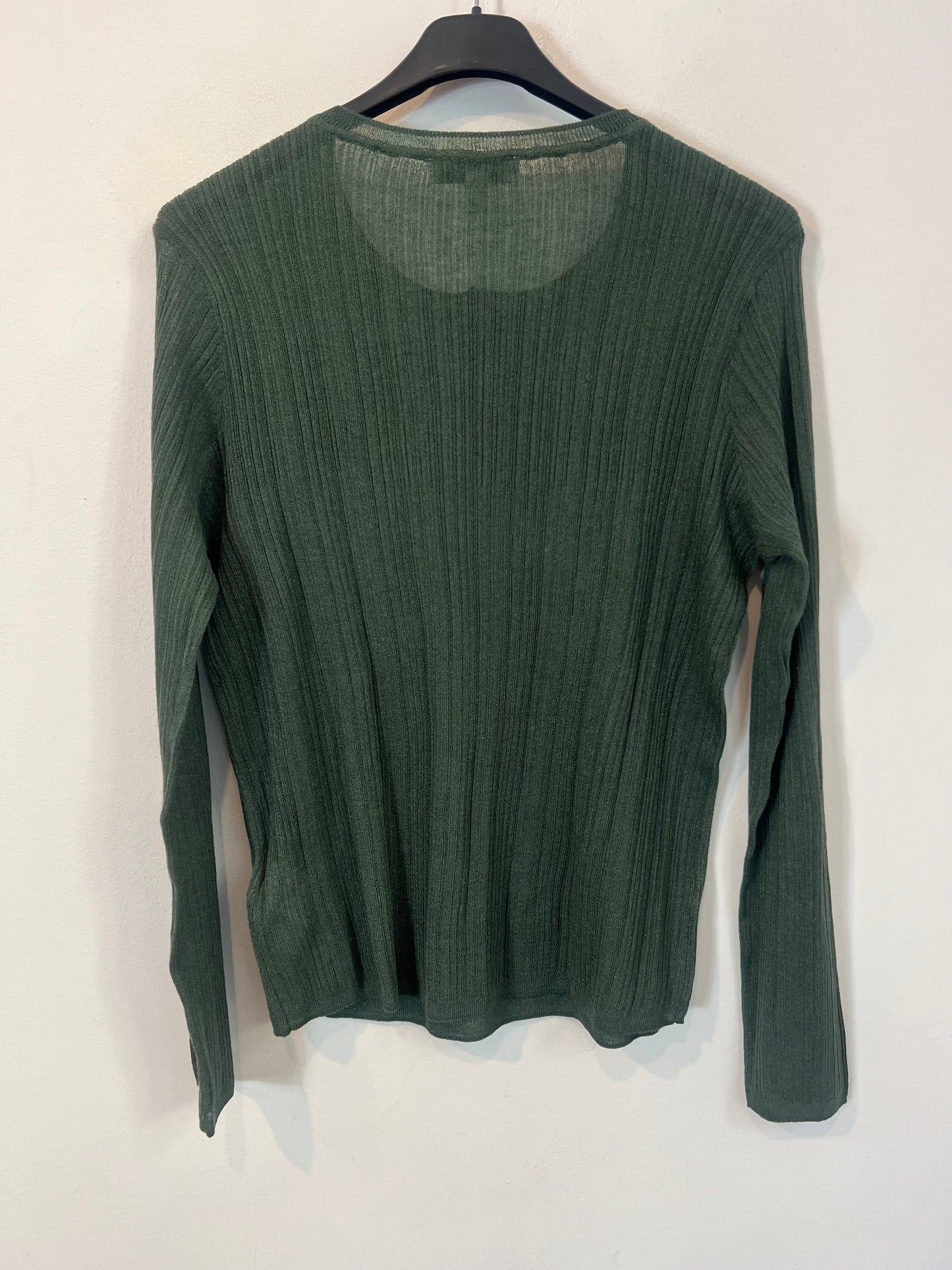 INTROPIA. Top verde hilos T.l