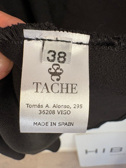 TACHE . Falda midi fluida cruzada. T 38