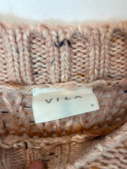 VILA. Orange-toned Ts sweater
