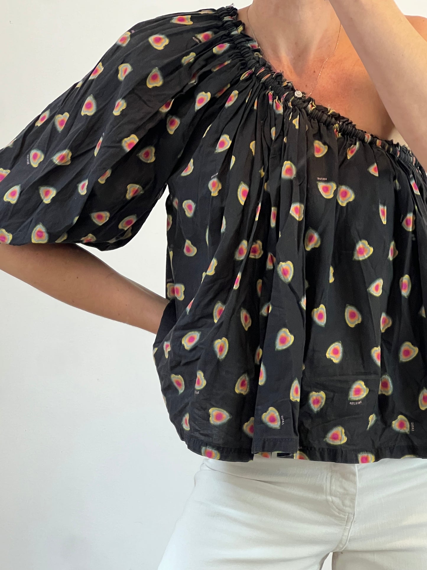 ZADIG&amp;VOLTAIRE. T.xs asymmetrical printed top