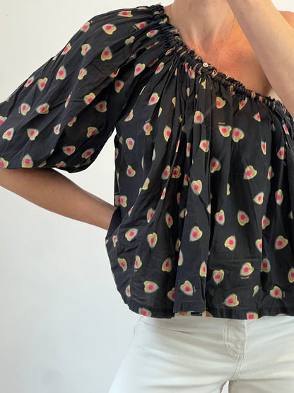 ZADIG&amp;VOLTAIRE. T.xs asymmetrical printed top