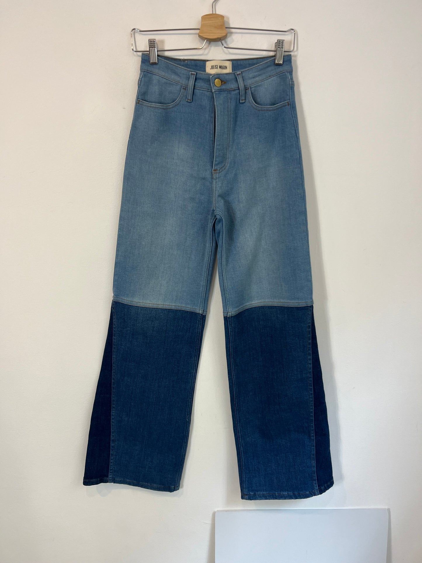 JULISE MAGON. Pantalón denim bicolor T.M