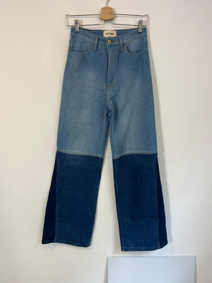 JULISE MAGON. Pantalón denim bicolor T.M
