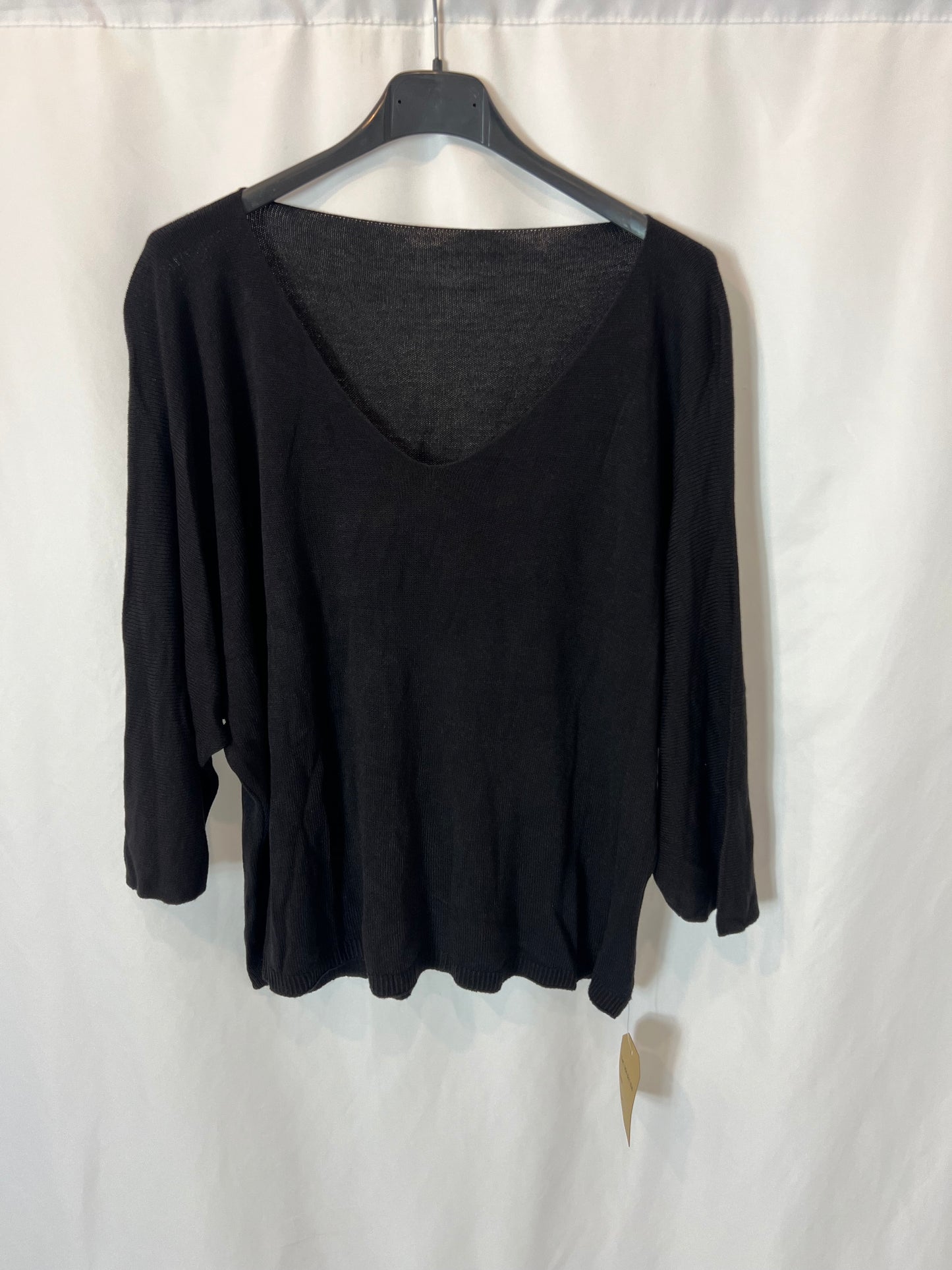 OTRAS. Jersey negro fluido TU(S)